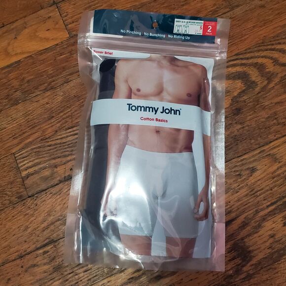 2-pack of Tommy John Grey & Blue Roxer Briefs small msrp $24.97 - Picture 1 of 3